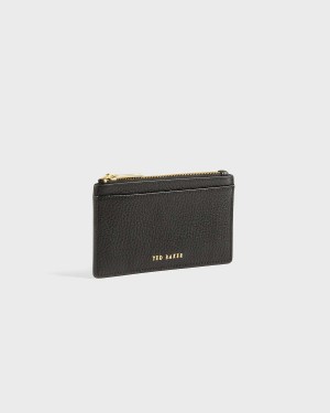 Ted Baker BRIELL Zip Card Holder Czarne | 24EPONMLX