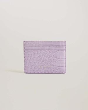 Ted Baker COLY Imitation Croc Card Holder Lilac | 76WVJBLCD