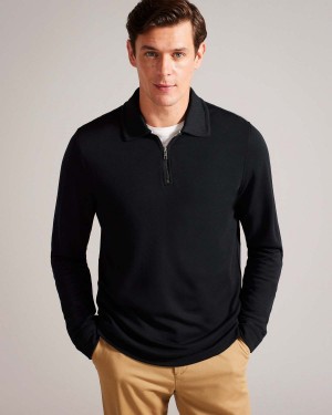 Ted Baker KARPOL LS Regular Soft Touch Polo Natural | 76MWYNVBU