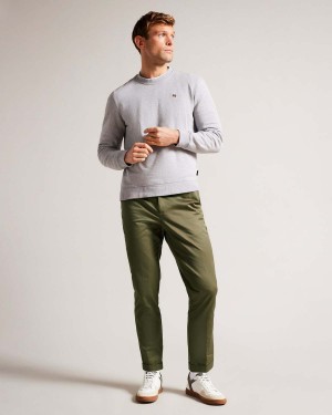 Ted Baker LUCIANT Slim Fit Twill Trouser Ciemny | 25WFHMDJR