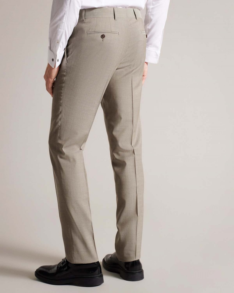 Ted Baker ALCONAT Natural Sharkskin Suit Trouser Natural | 07IGTDQHO