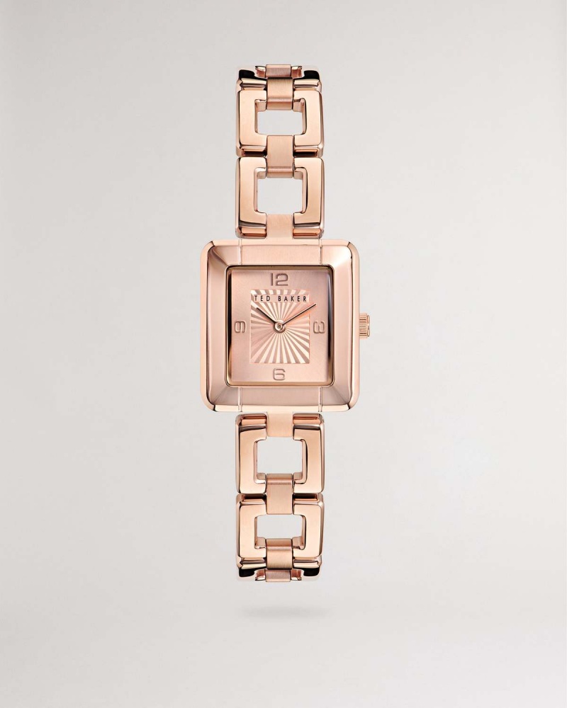 Ted Baker ALECSIS BKPMS Dial Bracelet Watch Rosegold | 70QNOLPJY