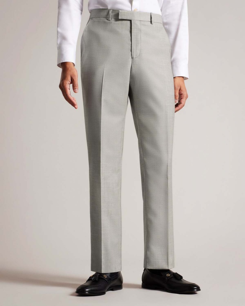 Ted Baker ARTIMTR Stone Cross Hatch Trouser Stone | 29MGBQODN