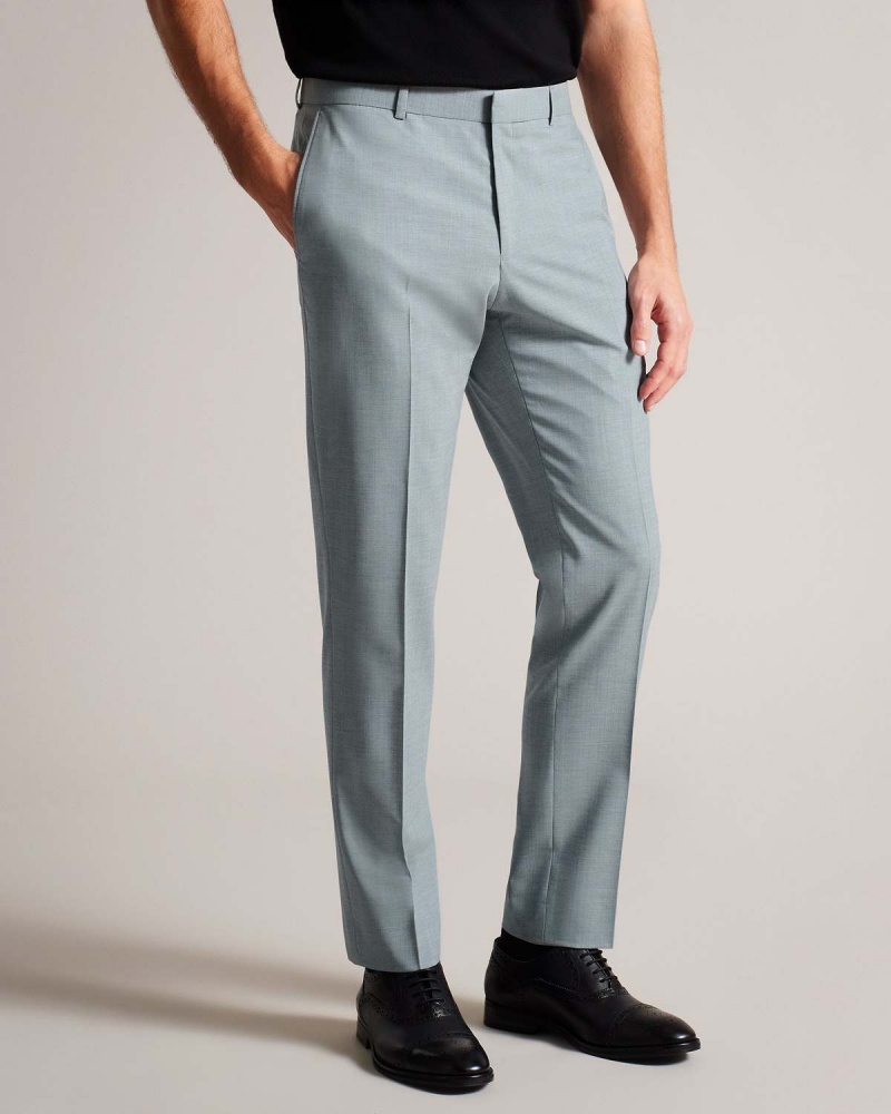 Ted Baker BENONTS Seafoam Sharkskin Trouser Szare | 27NOZJFQB