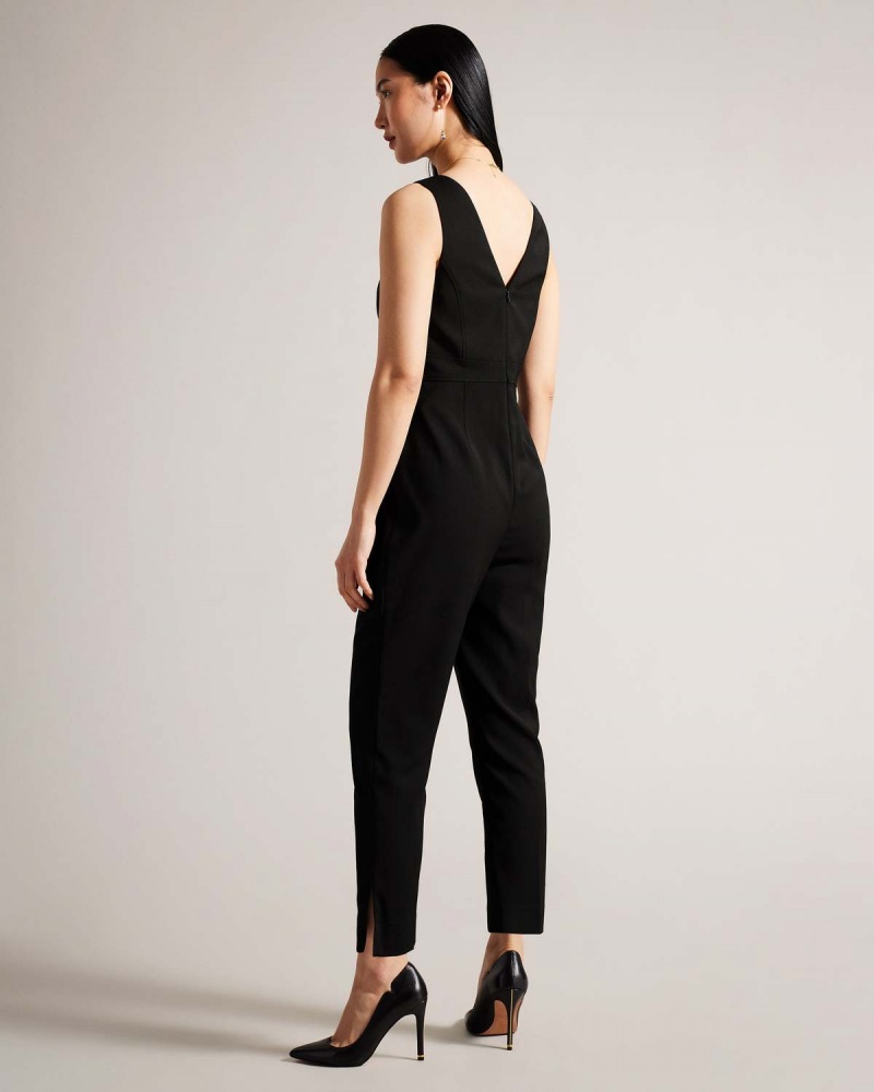 Ted Baker BETTSEE Tailored Bez Rękawów Jumpsuit Czarne | 45UBRLZVJ