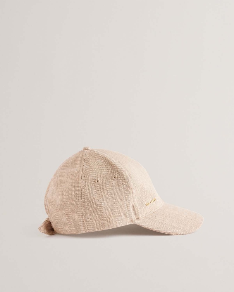 Ted Baker BLAIKE Cap with Bow Paskiem Ivory | 24FAHRZCM