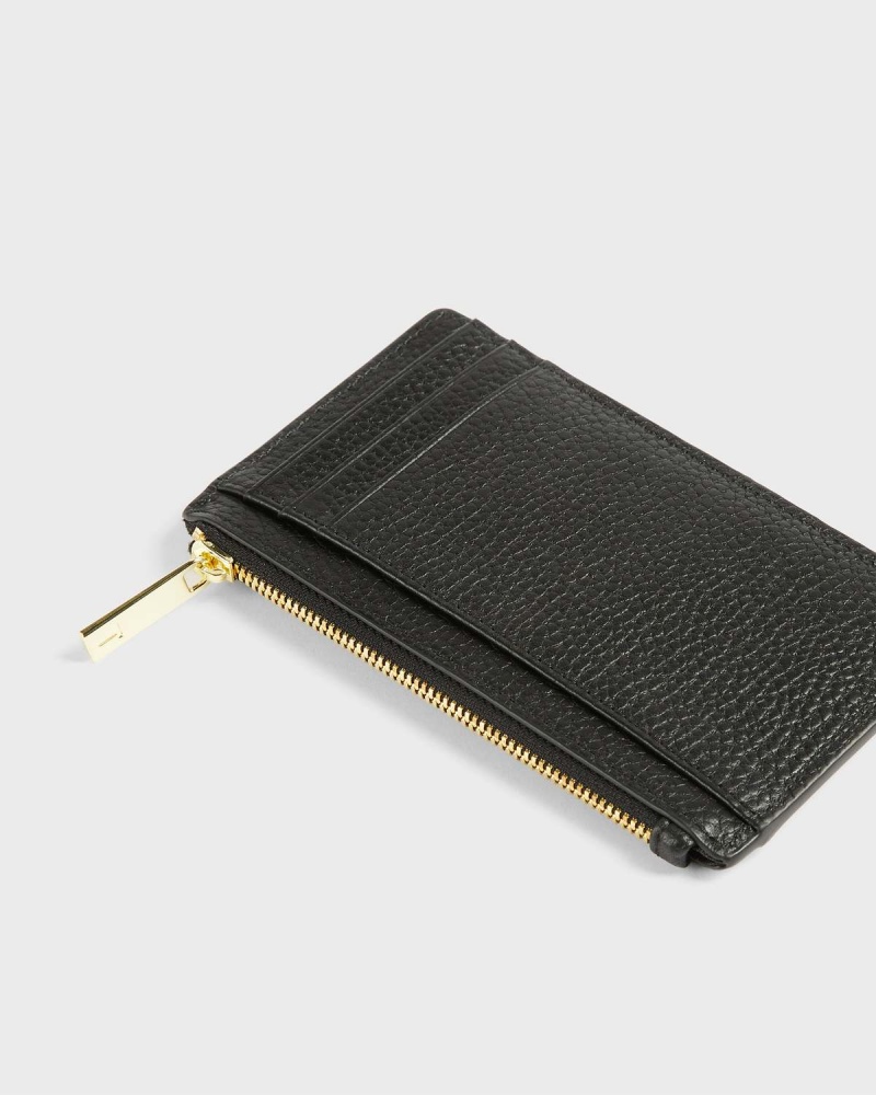 Ted Baker BRIELL Zip Card Holder Czarne | 24EPONMLX