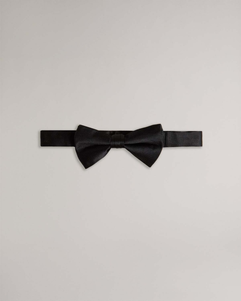 Ted Baker BROSNEY Silk Bow Tie Czarne | 21EHUBLJV