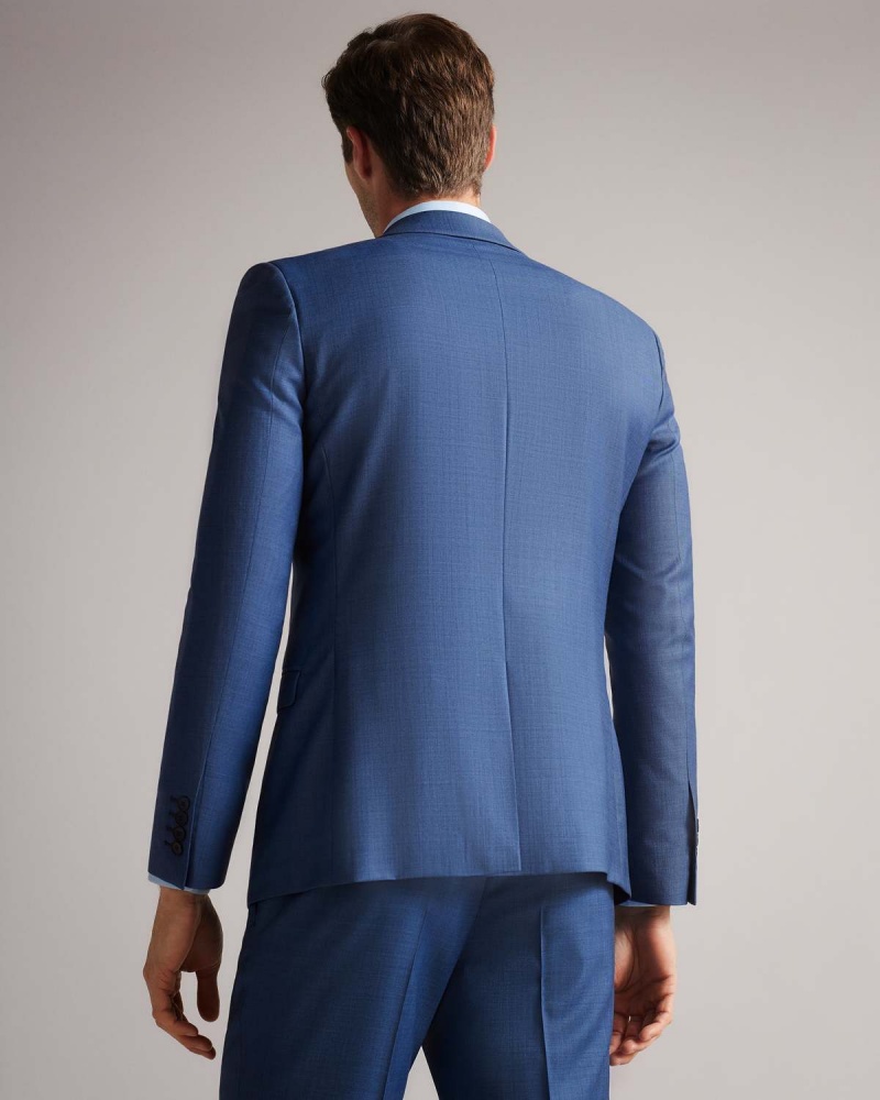 Ted Baker CAMDEJS Slim Light Blue Suit Jacket Lt-Blue | 61PMWVKUA