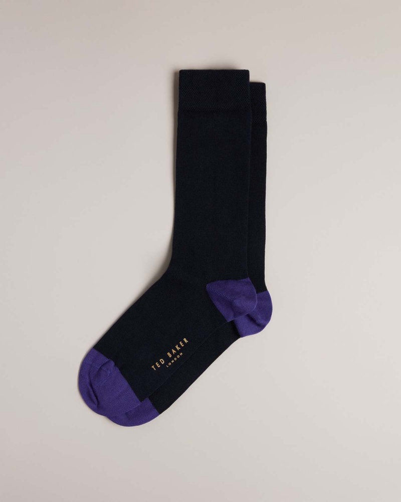 Ted Baker CLASIC Plain Sock Mid-blue | 32EUCNWZP