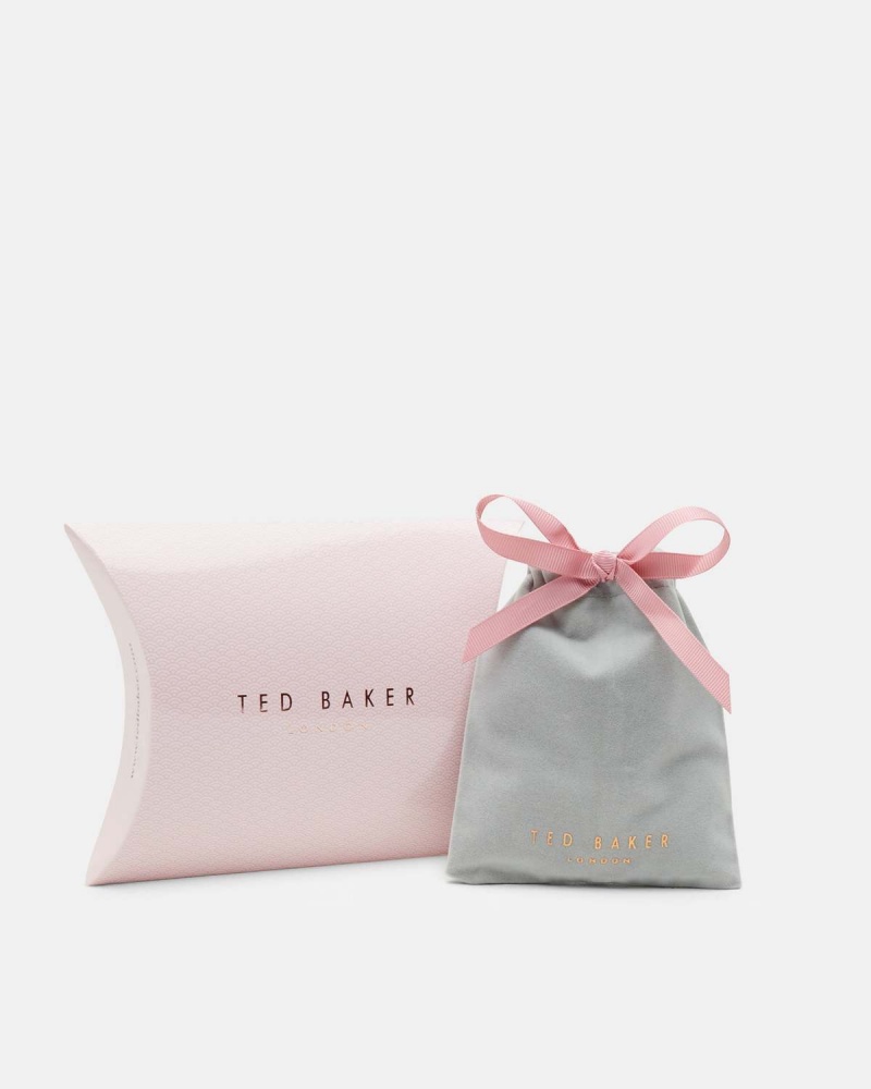 Ted Baker CLEMINA TBJ1568 Hinge Metallic Bangle Rosegold | 52BURCDSX