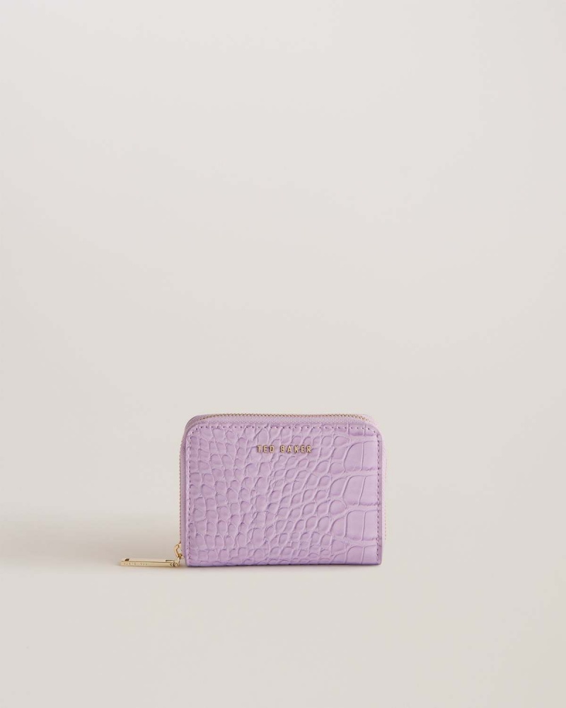 Ted Baker CONNII Mini Imitation Croc Purse Lilac | 43LNPMWSZ