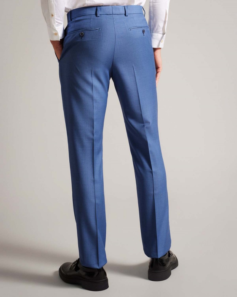 Ted Baker DORSETS Smoke Blue Pick Trouser Niebieskie | 09LBQXMTO