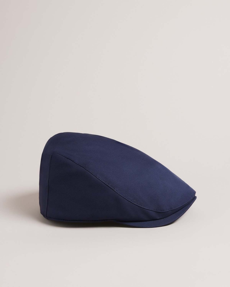 Ted Baker EHTANNN Wody Resistant Płaskie Cap Granatowe | 37RYVLCQM