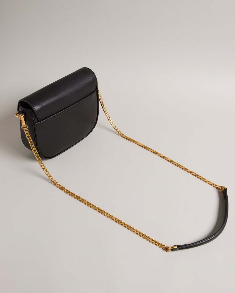 Ted Baker ESIA Webbing Crossbody Saddle Bag Czarne | 20DGWXYSR