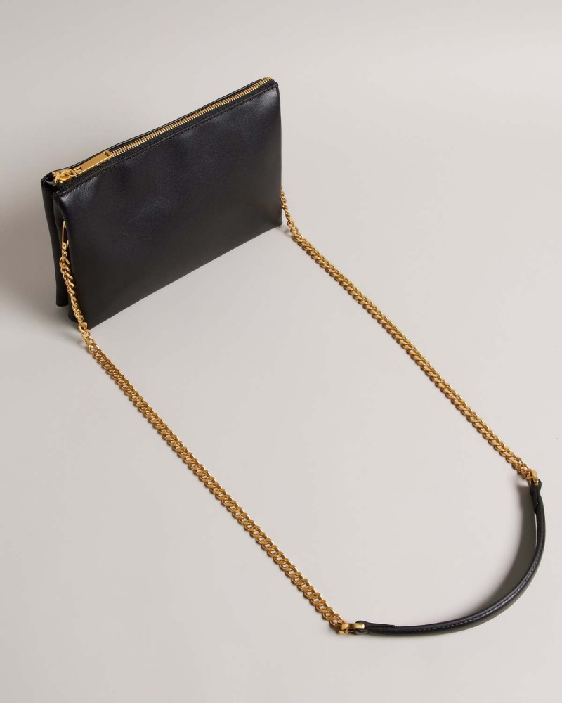 Ted Baker ESILLE Webbing Cross Body Bag Czarne | 14DOCWMAJ