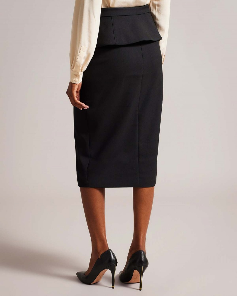 Ted Baker FLOREEI Slimline Midi Skirt Czarne | 04CYWNZMH