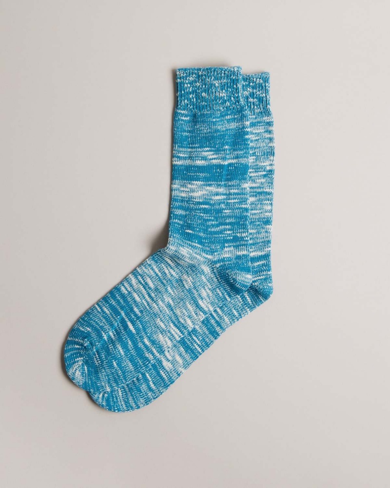 Ted Baker FOGGIE Twisted Yarn Wędrówki Sock Niebieskie | 37GRITDOY