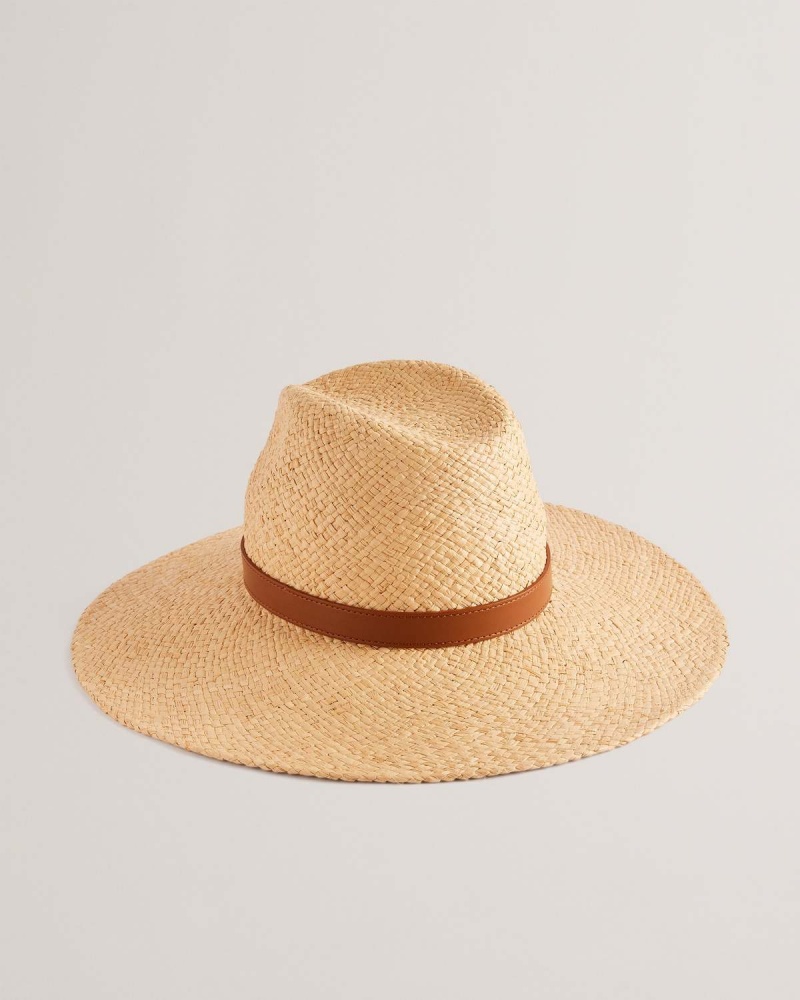 Ted Baker HARIETS Straw Hat Natural | 79MBKXPNF