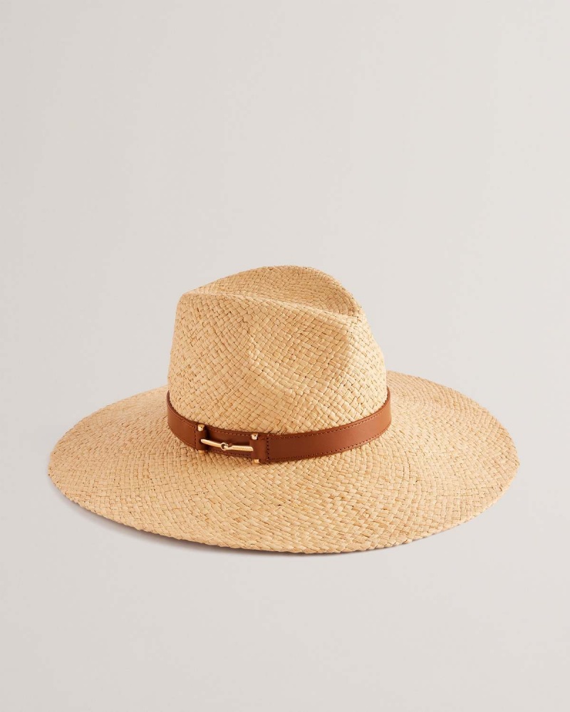 Ted Baker HARIETS Straw Hat Natural | 79MBKXPNF