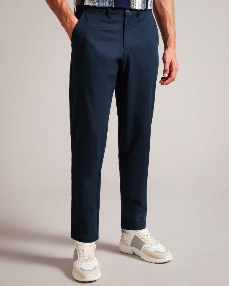 Ted Baker HAYBRN CAMBURN Regular Fit Trouser Granatowe | 23YBMKDJH