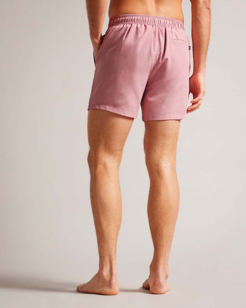 Ted Baker HILTREE Plain Swimshort Różowe | 75CSMIXNV