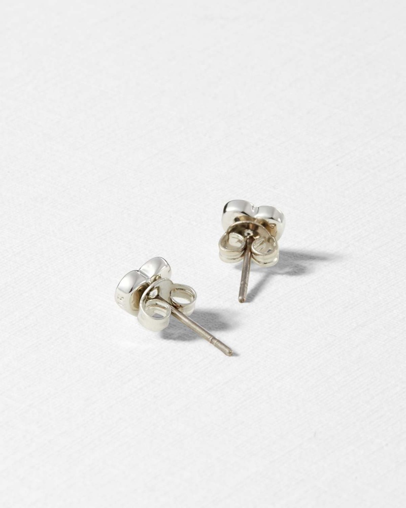 Ted Baker Harly Tiny Heart Stud Earring Srebrne | 17HWUFDCR