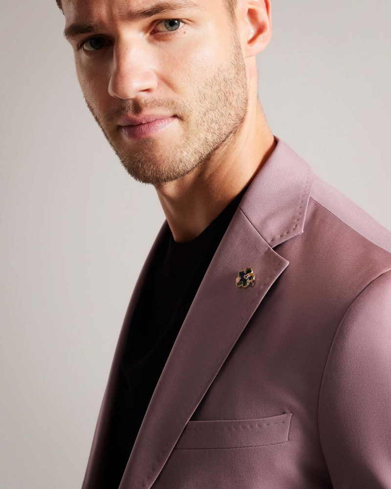 Ted Baker IGNACEJ Premium Pink Suit Jacket Różowe | 45MTDOUYL