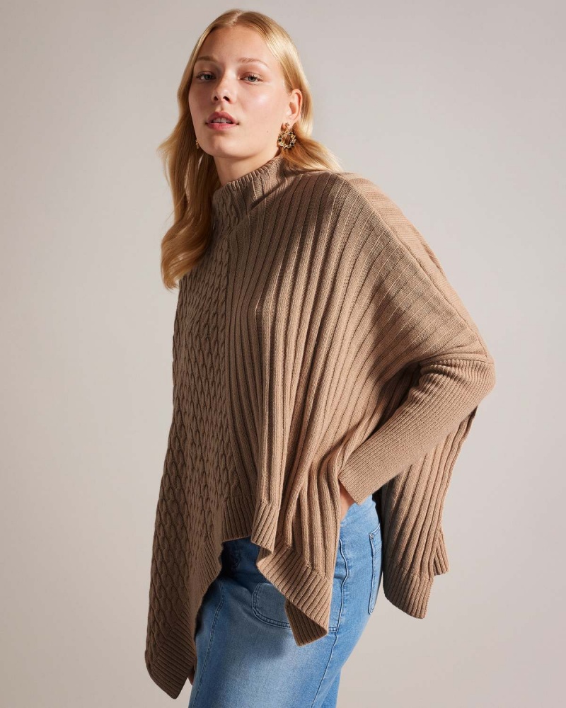 Ted Baker JOILLA Funnel Neck Jumper Natural | 70GJOZHEB