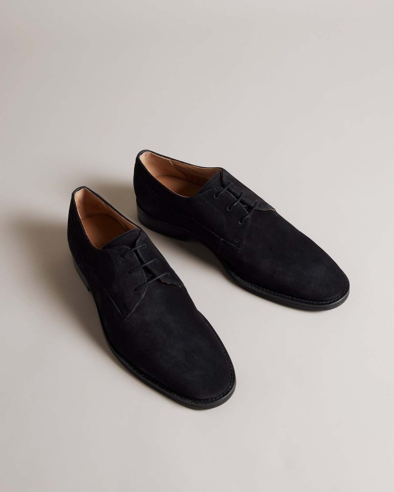 Ted Baker KAMTENN Formal Zamszowe Derby Shoe Czarne | 98ZHAGPXM