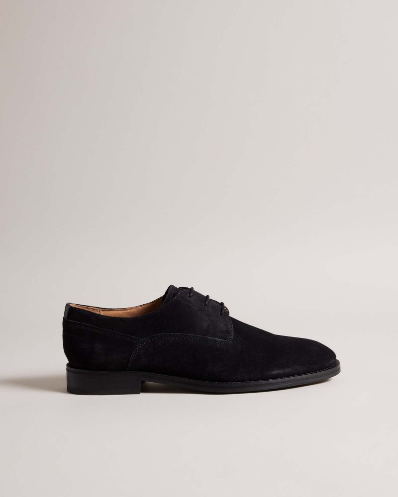 Ted Baker KAMTENN Formal Zamszowe Derby Shoe Czarne | 98ZHAGPXM