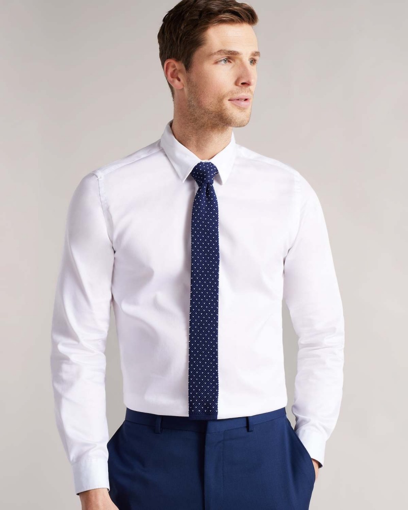 Ted Baker KNITENA Spot Trykotowy Tie Granatowe | 71ODUWEBH