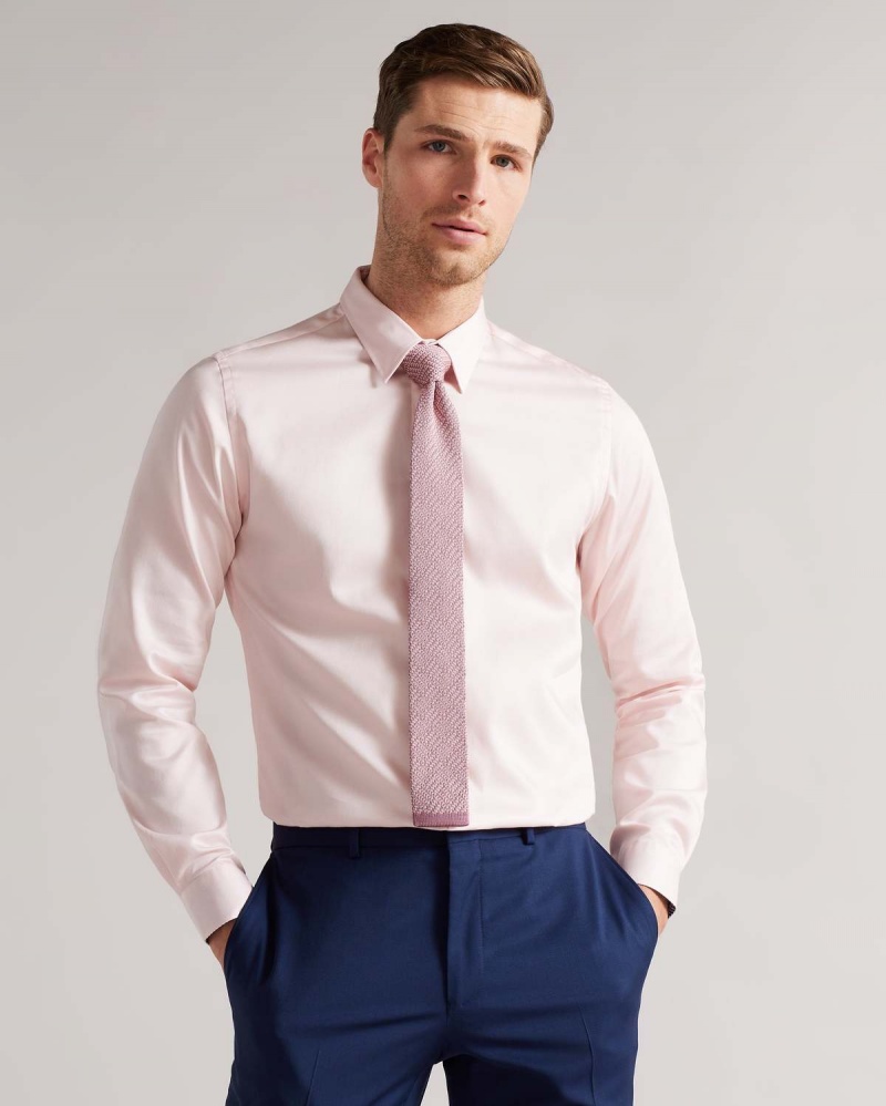 Ted Baker KNITEX Trykotowy Tie Różowe | 97FNPUQJI