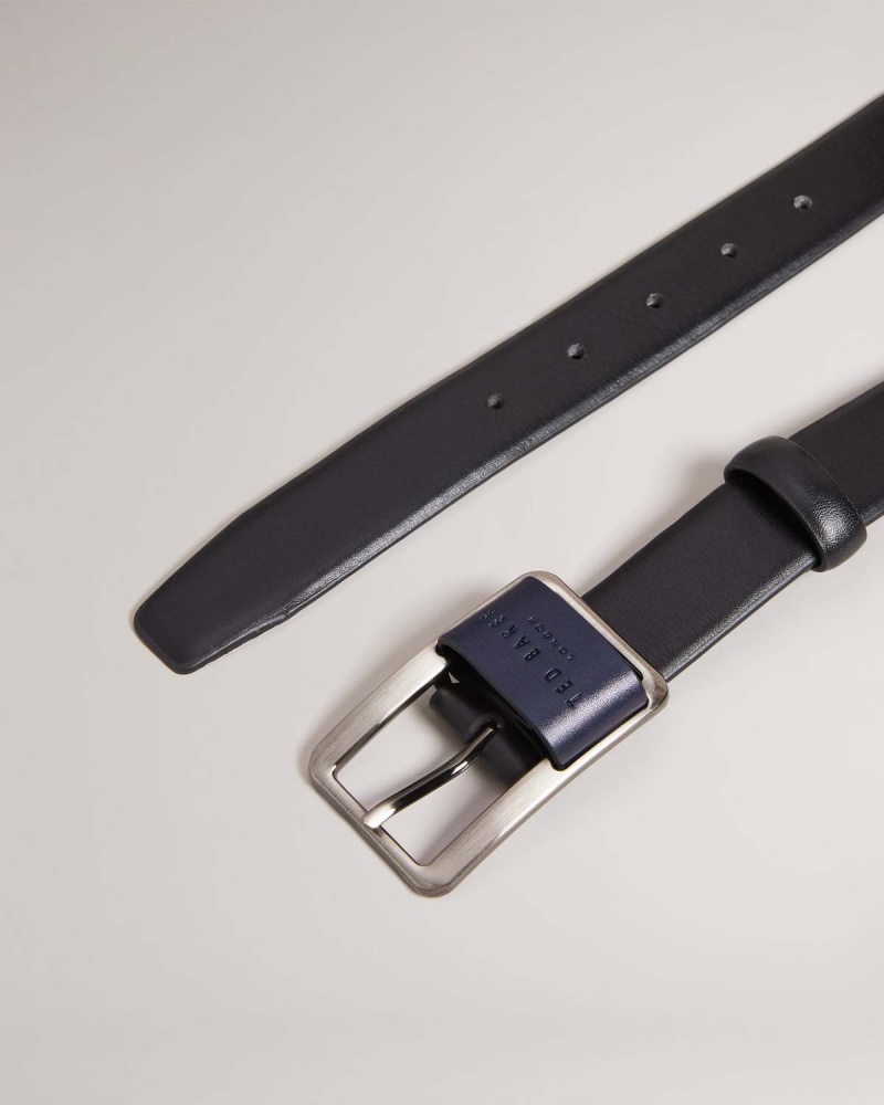 Ted Baker Koen Centre Bar Klamry Belt Czarne | 41SEUKYHR