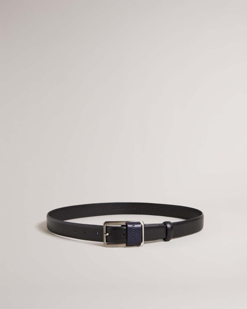 Ted Baker Koen Centre Bar Klamry Belt Czarne | 41SEUKYHR