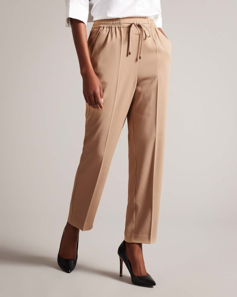 Ted Baker LAURAI Slim Cut Ankle Length Jogger Camel | 27DYMOUFI