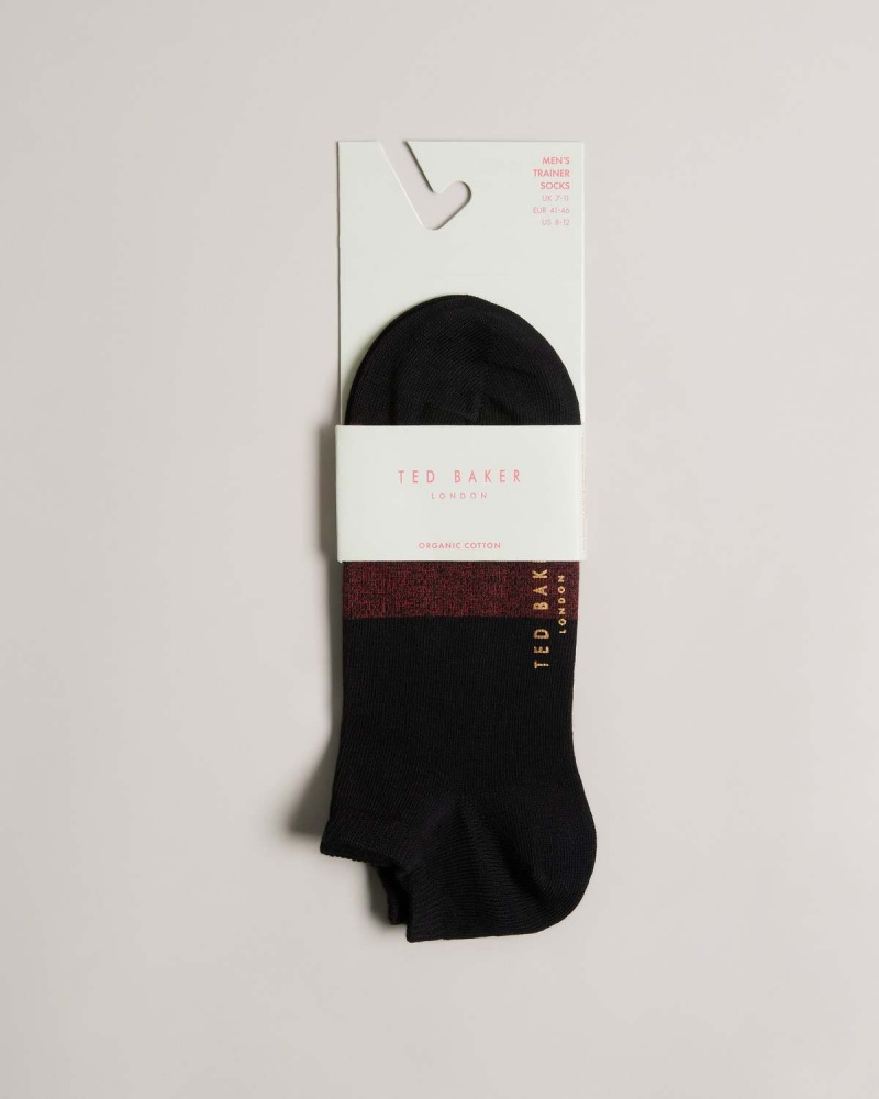 Ted Baker LOWSOCK Trainer Sock Czarne | 03XTICQPR