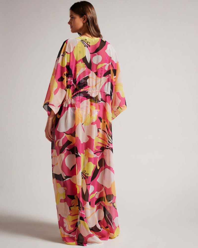 Ted Baker LUCENAA Belted Maxi Cover Up Nude | 10RZKJFON