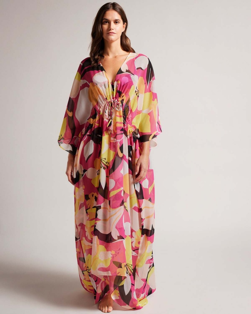 Ted Baker LUCENAA Belted Maxi Cover Up Nude | 10RZKJFON