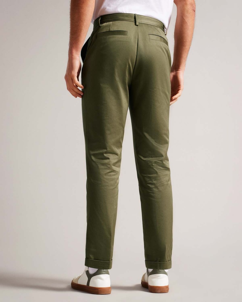 Ted Baker LUCIANT Slim Fit Twill Trouser Ciemny | 25WFHMDJR