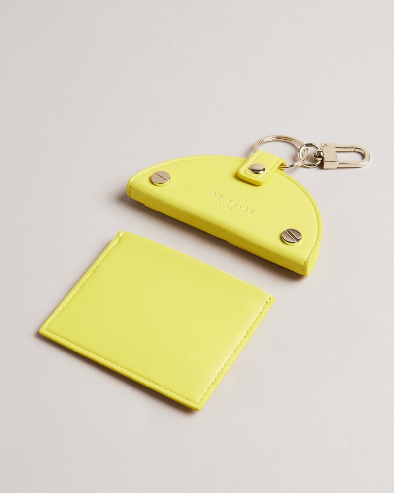 Ted Baker Lemmonn Lemon Slice Keyring and Card Holder Żółte | 82VNJXRWC