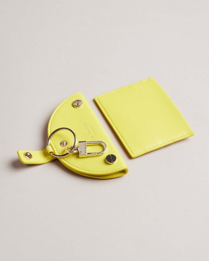 Ted Baker Lemmonn Lemon Slice Keyring and Card Holder Żółte | 82VNJXRWC