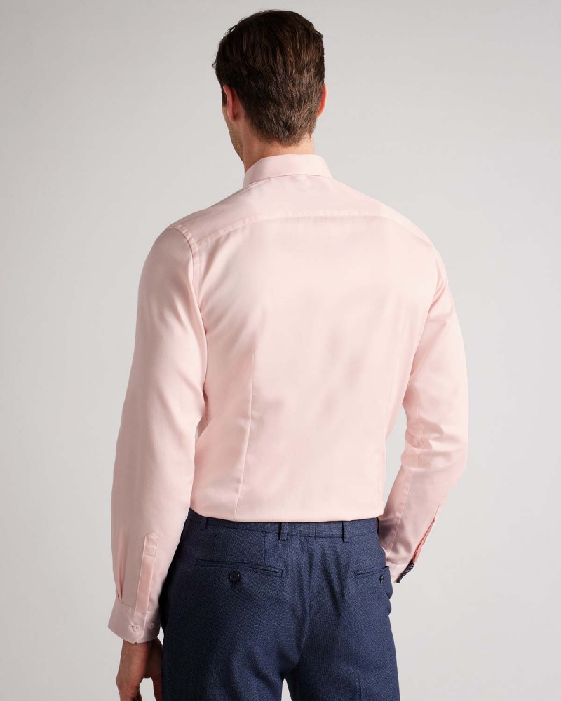 Ted Baker MAELOSS LS Slim Fit Shirt Pl-pink | 72IXYBWJQ