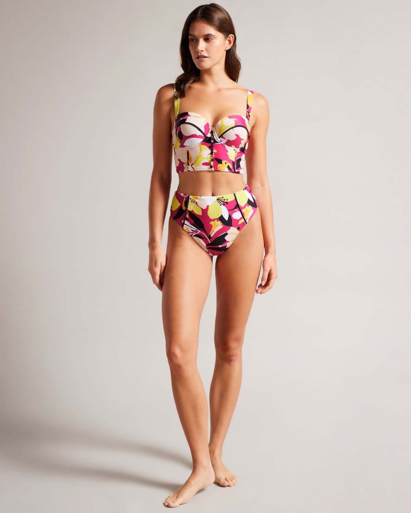 Ted Baker MARGIEH Longline Cupped Bikini Top Nude | 05YHEGLPX