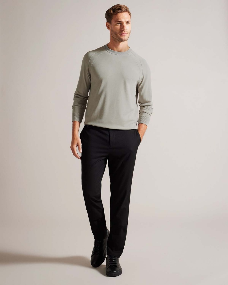 Ted Baker MAYWO LS Saddle Shoulder Crew Neck Szare | 61YNVXGQH