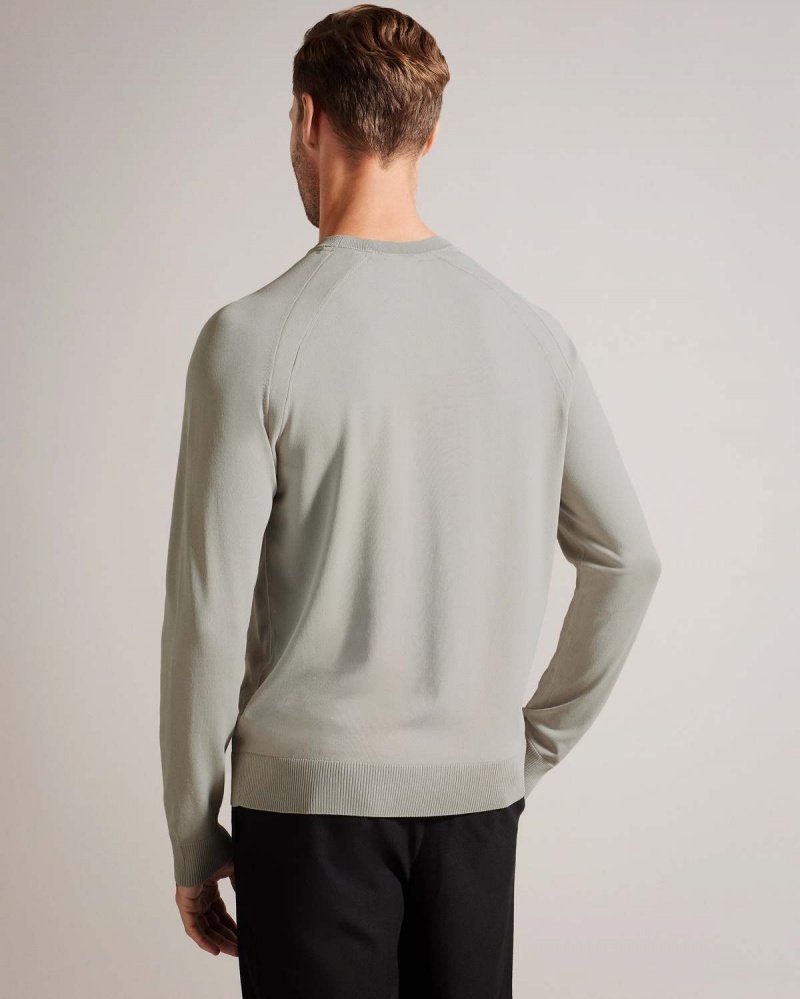 Ted Baker MAYWO LS Saddle Shoulder Crew Neck Szare | 61YNVXGQH