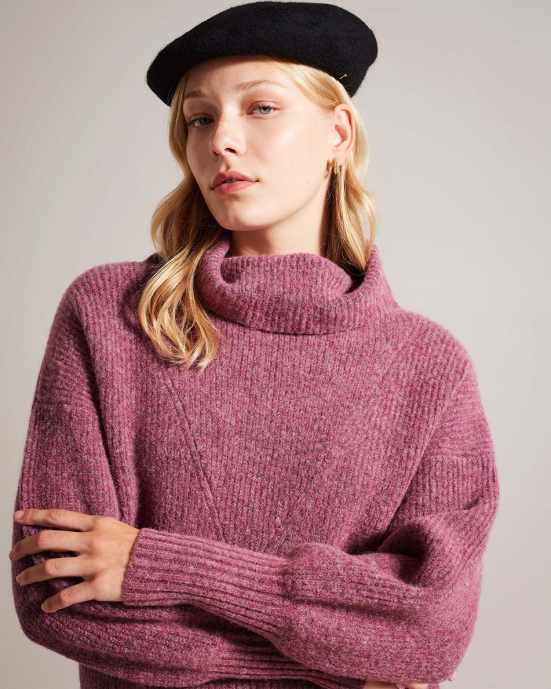 Ted Baker Miaaas Wełna Beret Taupe | 15VCMTJLH