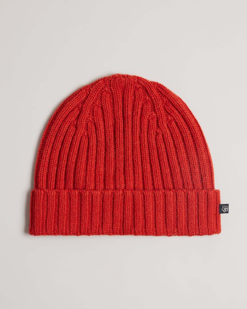 Ted Baker OAKLAND Rib Beanie Hat Szare | 20PRJWBAI