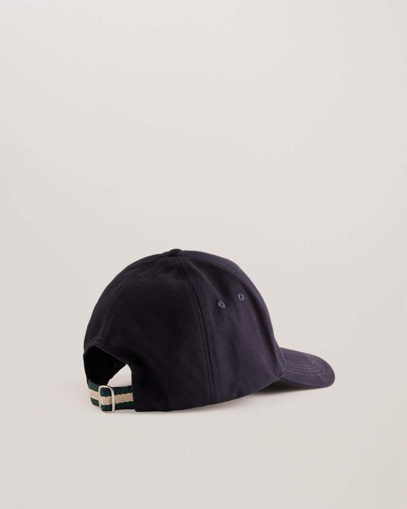 Ted Baker SAMMSS Cap with Webbing Paskiem Granatowe | 68VPDBWTQ