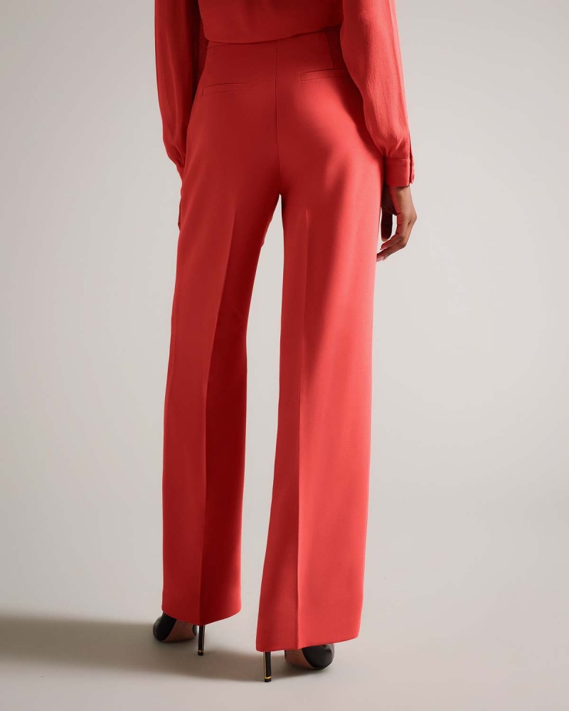 Ted Baker SAYAKAT Szerokie Leg Trousers Koralowe | 80VPCEBNW